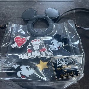 Unique Minnie and Mickey clear purse